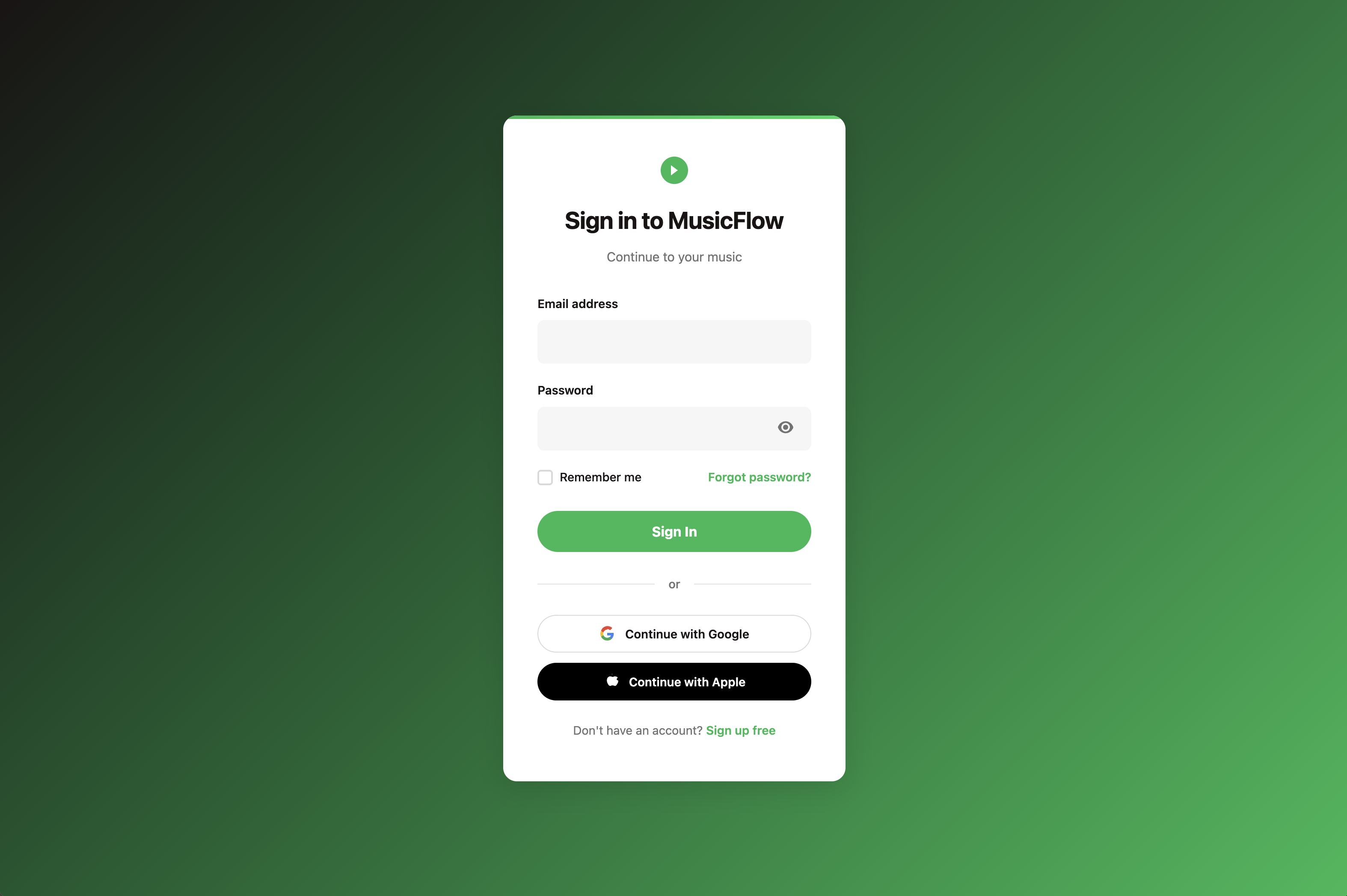 Minimal Music form preview