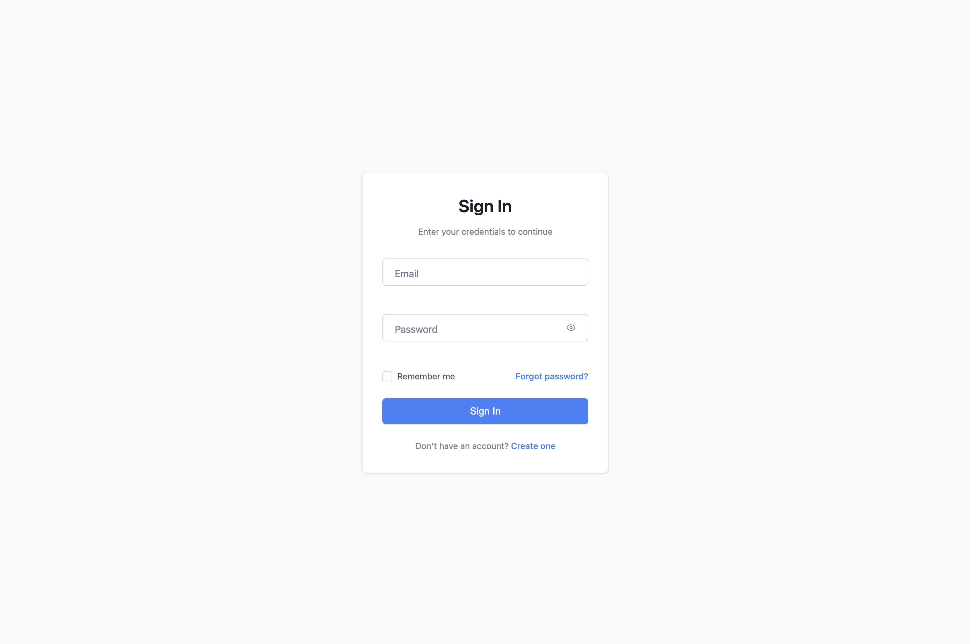 Minimal Clean form preview